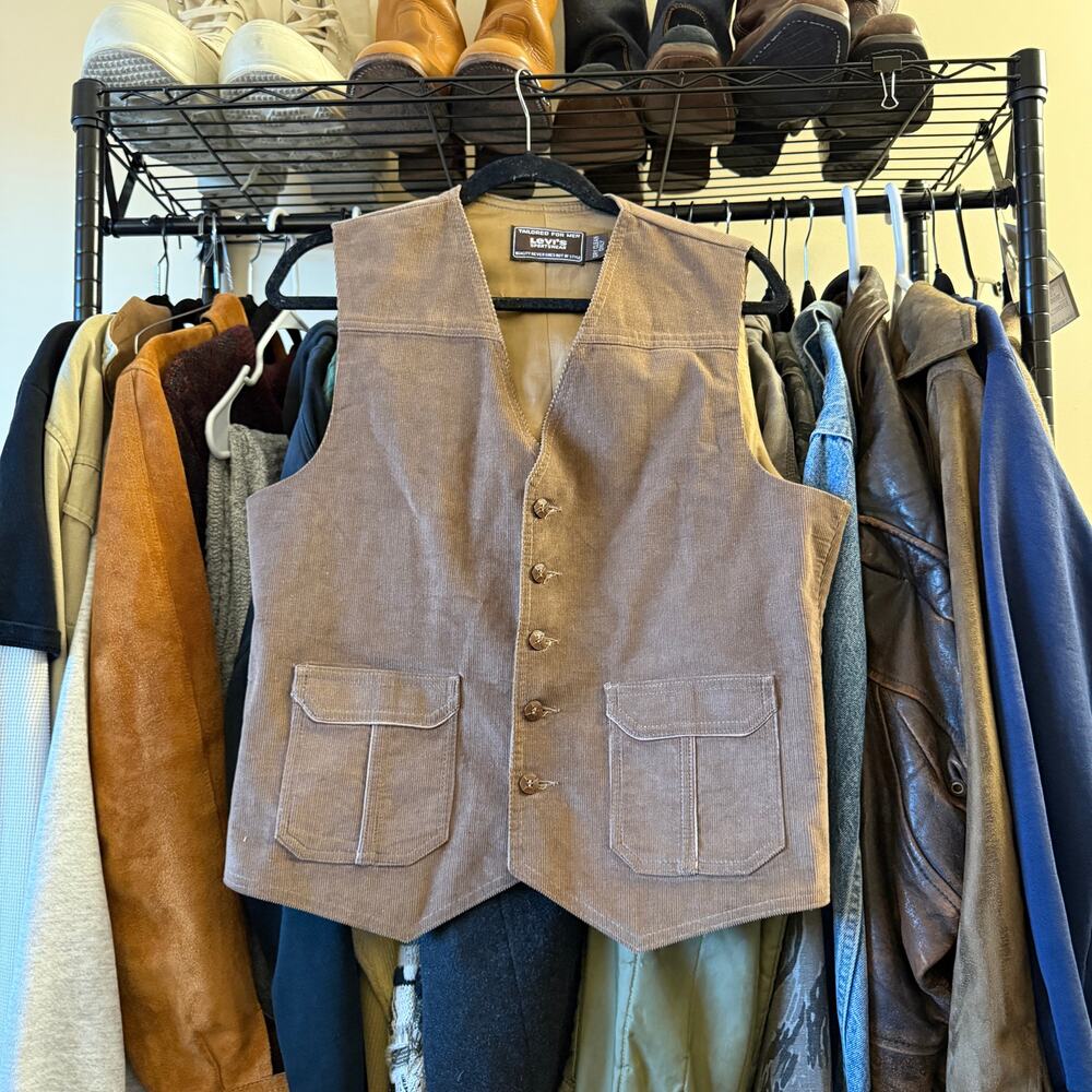 Vintage Levis Corduroy Vest M